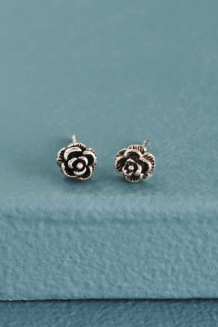 Buy GIVA 925 Sterling Silver Rose Gold Leafy Lustre Earrings Online At  Best Price  Tata CLiQ