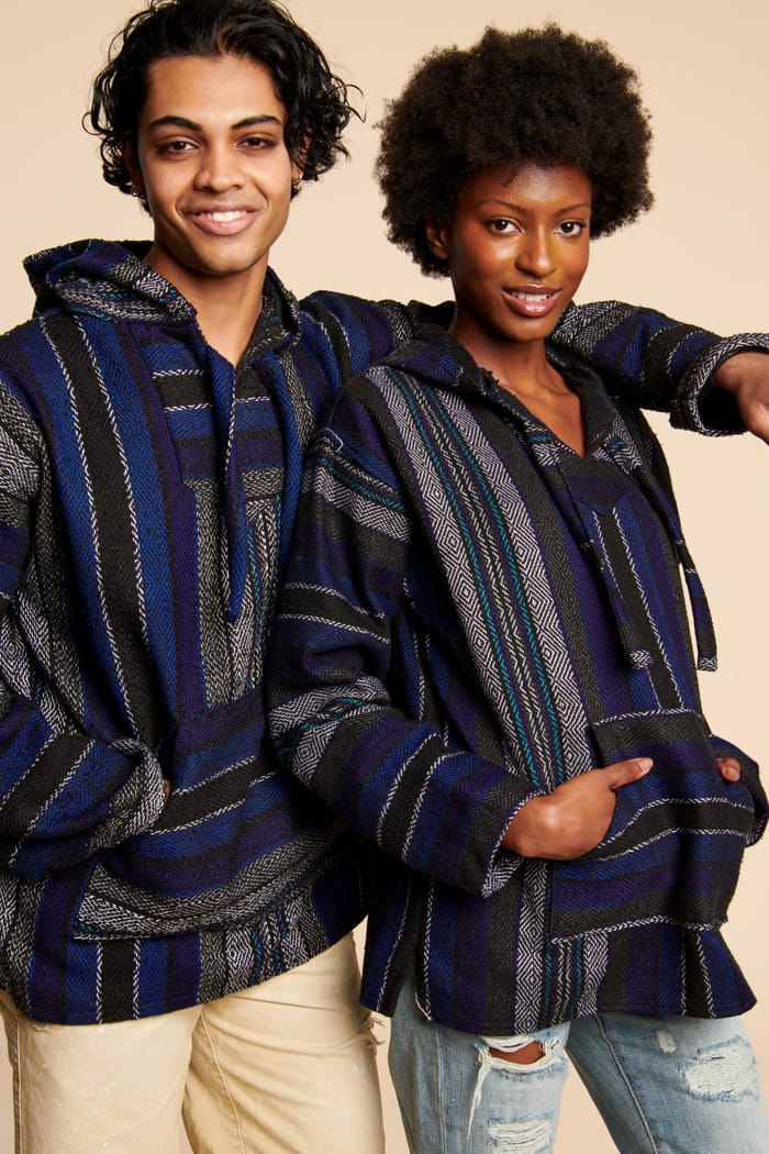 Multi Blue Baja Pullover Earthbound Trading Co