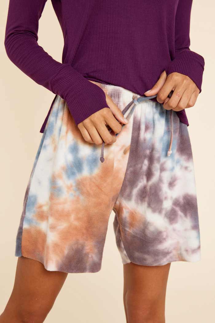 Tie dye shop sleep shorts