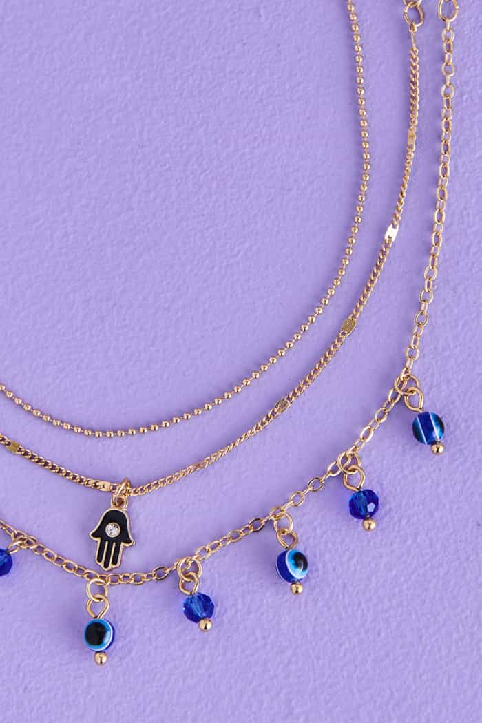 Necklace and shop anklet set