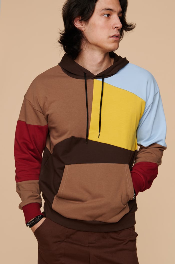 Colorblocked hoodie shop