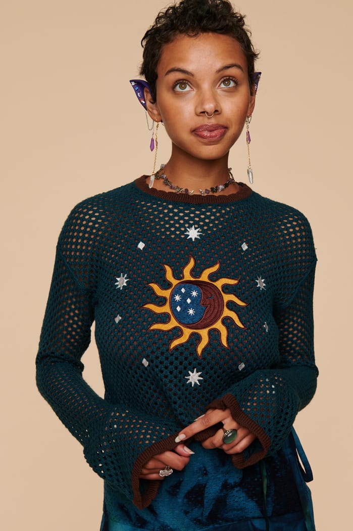 Sun and sales moon sweater