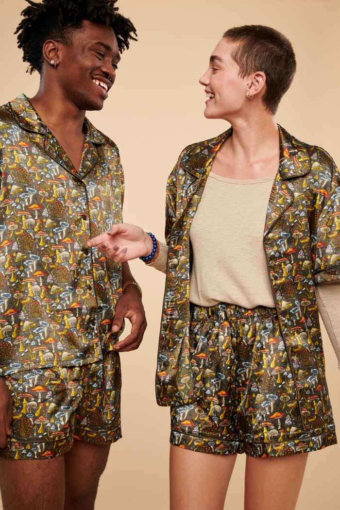 Mushroom pajamas sales