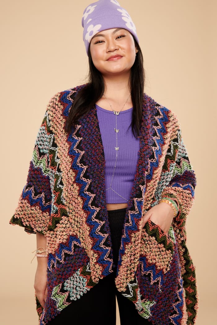 Acrylic cardigan deals