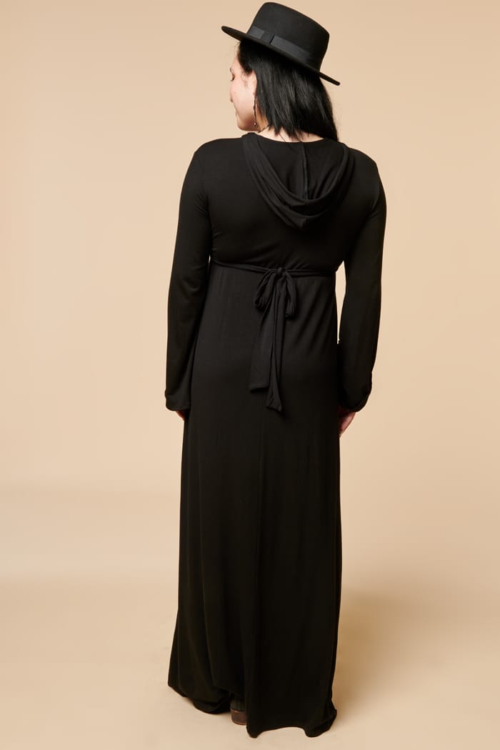 Black online hooded dress