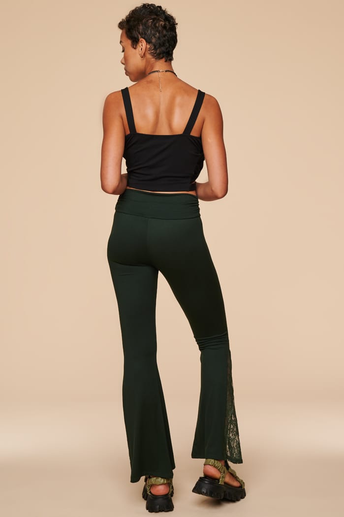 Lace hot sale flare pants