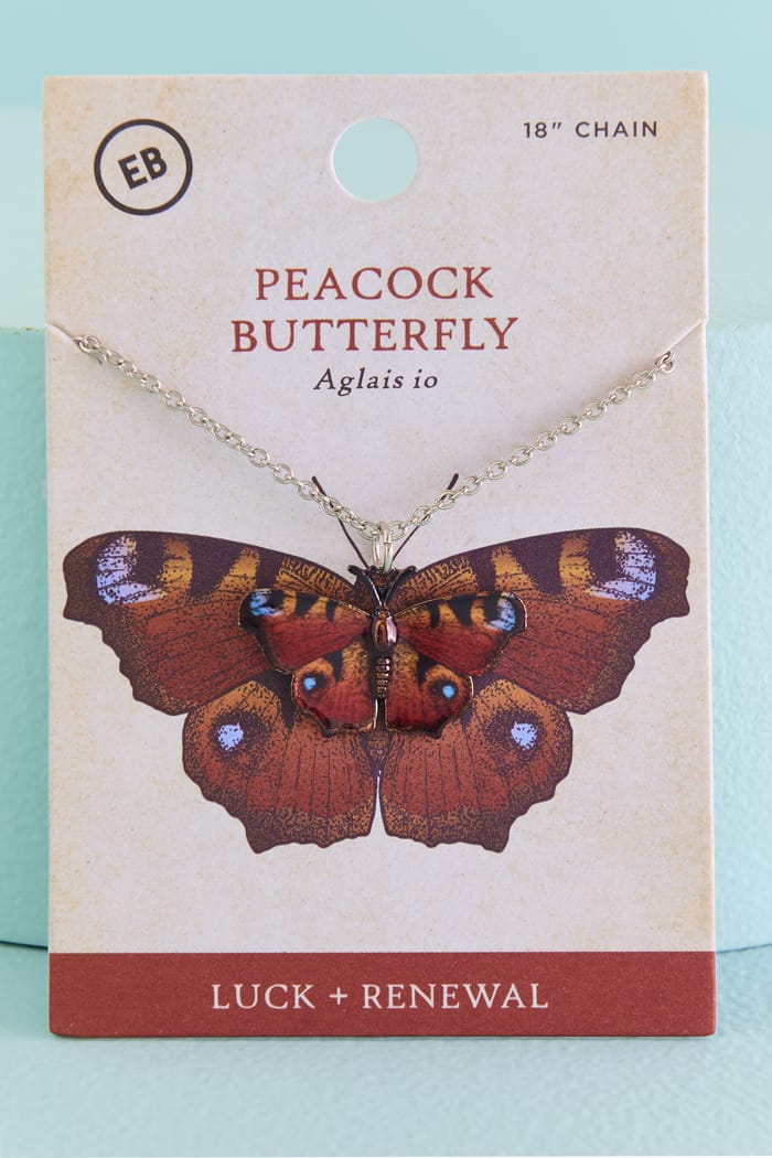 Peacock Butterfly Necklace