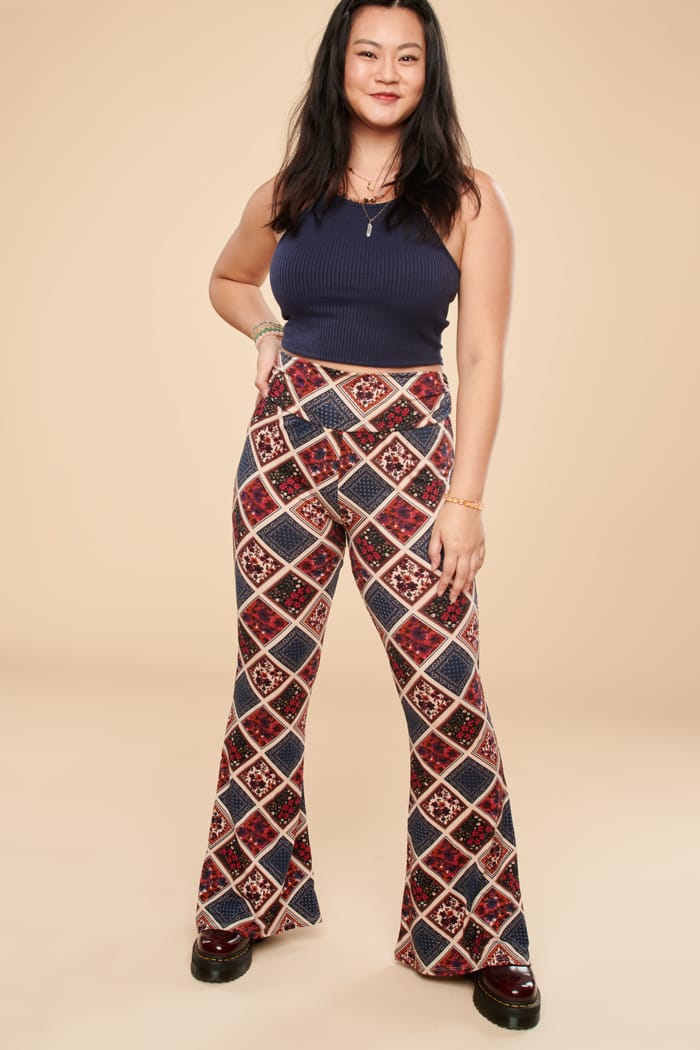 Floral flare discount leggings