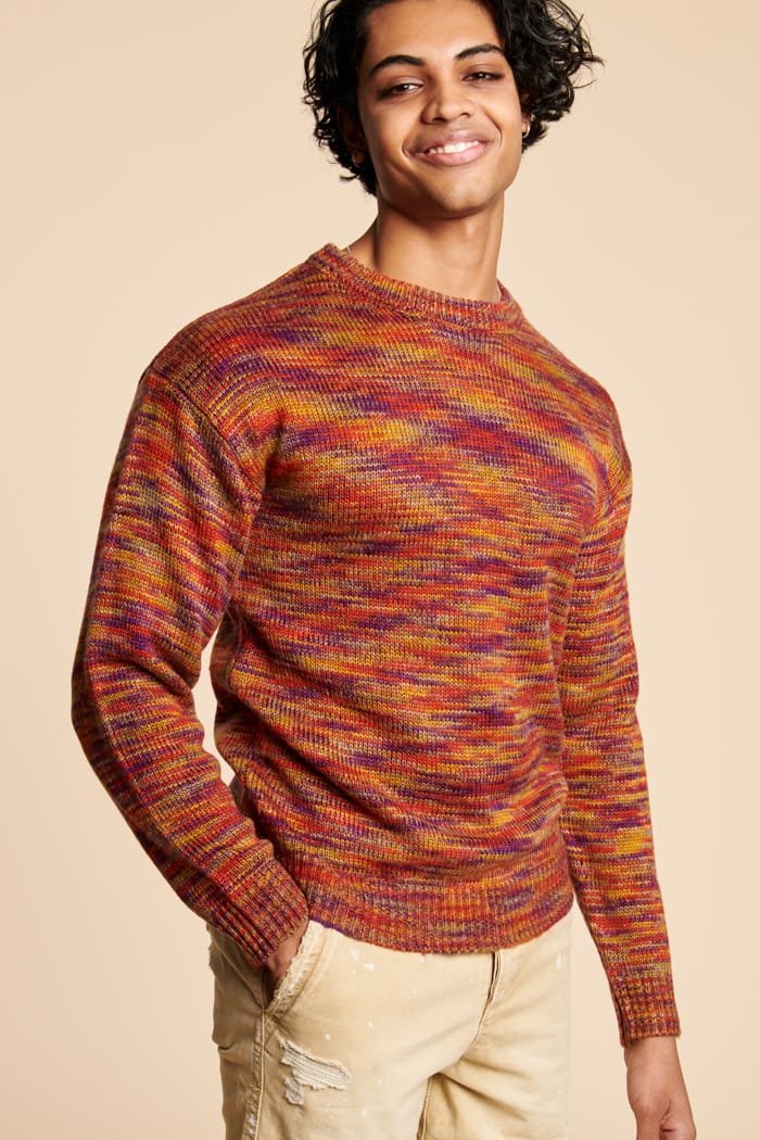 Rainbow Retro Knit Sweater