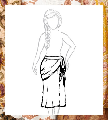 Adjust fabric as needed.